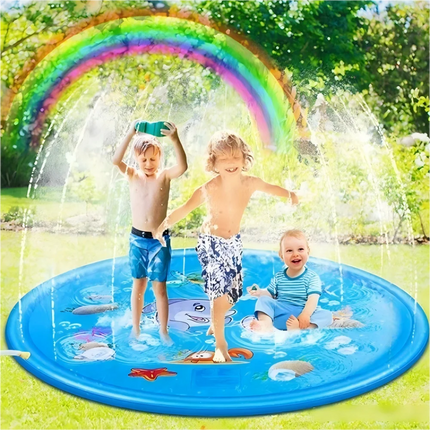 Children's Summer Outdoor Lawn Water Play Inflatable Play Water Spray Pad Children's Water Spray Pool Children's Water Spray Poo