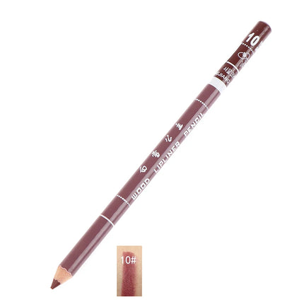 1pc Professional Wood Lip liner Waterproof Lady Charming Lip Liner Soft Pencil Makeup Women's Long Lasting Cosmetic Tool 28Color