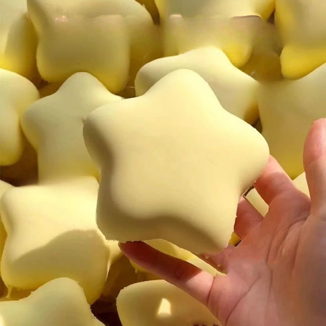 Yellow Milk Scent Star Squeeze Toy Slow Rising Pinch Stress Release Toys Super Soft Slow Rebound Decompression Toy Funny Gifts