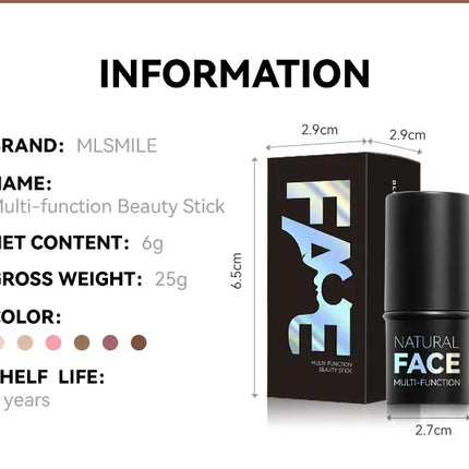 Makeup Face Contouring Bronzer Stick Multifunctional Highlighter Brightening Silkworm Blusher Rouge Cream Modify Concealer Pen