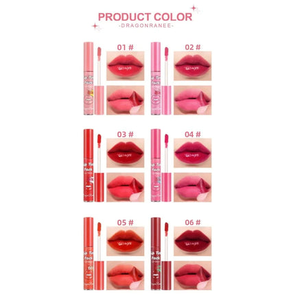 Matte Liquid Lipstick Waterproof Peel Off Lip Glaze Long Lasting Non Transfer Tear Away Lip Tattoo Set Sexy Red
