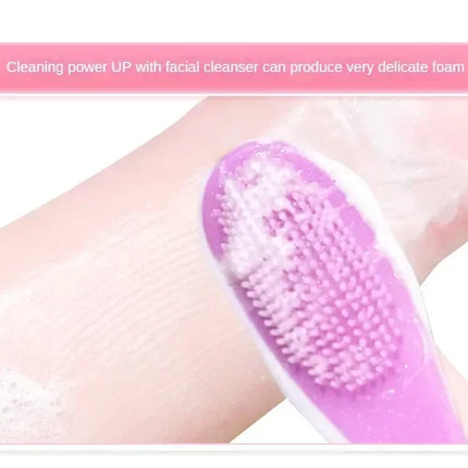 Silicone Nose Brush Facial Pore Cleaner Portable Blackhead Double-sided Massage Brushes Beauty Cleaning Tool Facial Nasal Scrub
