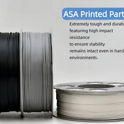 ASA GF Filament 1.75mm Glass Fiber Reinforced ASA High Temp Resistance 3D Printing Materials No Warping No Clogging
