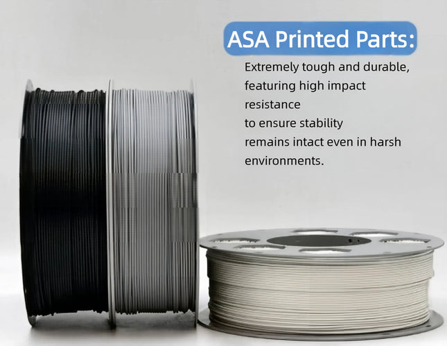 ASA GF Filament 1.75mm Glass Fiber Reinforced ASA High Temp Resistance 3D Printing Materials No Warping No Clogging