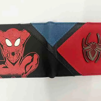 Superhero Series Venom Metal Float Wallet Villain Black Spider Student Universal Coin Purse Portable Wallet