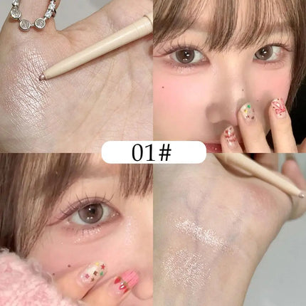 Charming Shiny Lying Silkworm Eyeliner Pencil Matte Waterproof Lasting Highlighter Eyeshadow Glitter Liquid Liner Eye Pencile