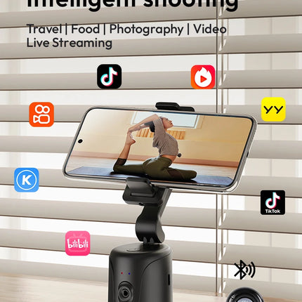 Smart Auto Tracking Phone Gimbal YT20 Foldable 360° Rotation Selfie Mount with Face/Object Tracking for Vlog/Live Stream