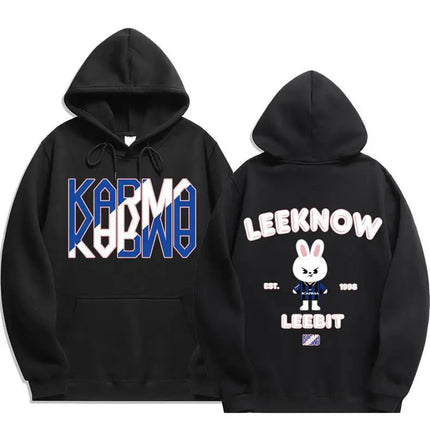 SKZOO Stray Kids Comeback Merch Collection Ribbed Hem Unisex Hoodie Sweatshirt Top