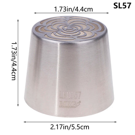 1Pc Stainless Steel Russian Piping Tips Christmas Cake Icing Frosting Nozzles For Cupcake Decoration DIY Kitchen Baking Tool