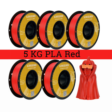 KINGROON 5KG PLA TPU PETG Filament Mix color 1.75mm 3D Printer Plastic No Bubble Spool 3D Printing Materials Wholesales