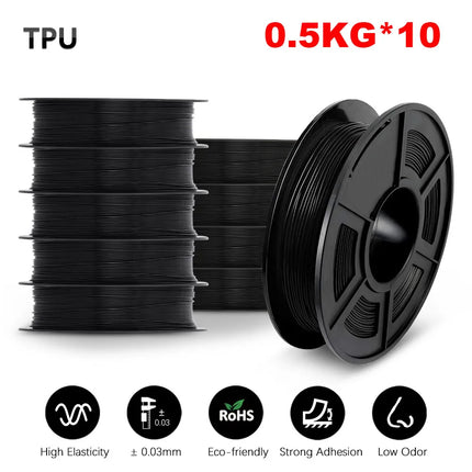 SUNLU 3D Filament PLA/PLA META/PETG/ABS/TPU/PLA MATTE 1.75mm 10Roll 1KG/0.5KG 3D Printer Filament for 3D Printer