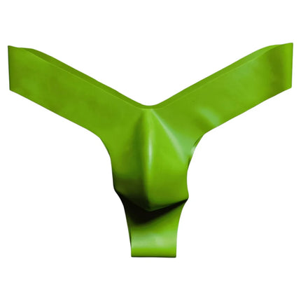 Seamless Mens Latex Underwear Transparent Thongs and Briefs with Pouch Design Low Waist Erotic Lingerie for Men