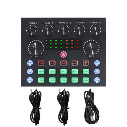 Professional BM800 Condenser Microphone Kit V8Sound Card Set Audio Mixer Live Podcast Equipment Bundle Streaming AudioSmartphone
