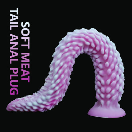 Anal plug dildo purple octopus tail shape anal plug prostate massager adult G-spot stimulation masturbator sex toy 18+