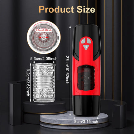 Telescopic Rotation Automatic Male Masturbator Man Masturbation Cup Simulation Piston Blowjob Adult Goods Masturbator for Men