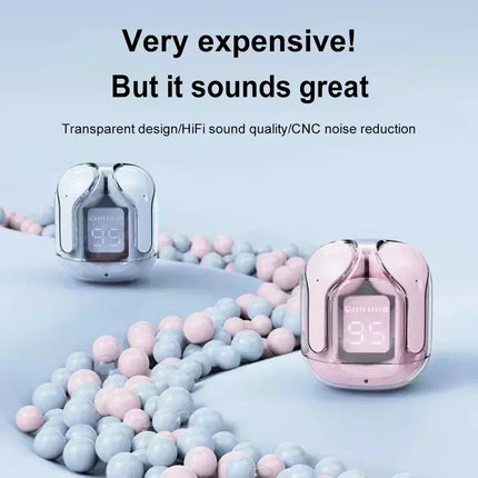 T2 Wireless Mini Earbuds LED Power Digital Display TWS Wireless Headset Stereo Sound Bluetooth Headphones