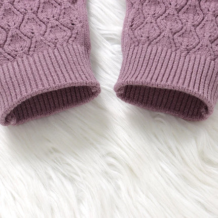 Baby Girls Knit Rompers Sleeveless One Piece Newborn Infant Solid Jumpsuits 0-18m Toddler Spring Autumn Outfits Children Clothes