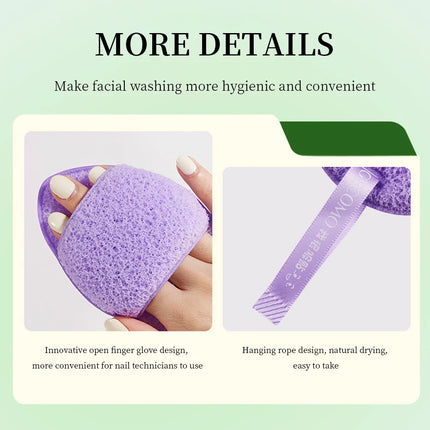 GECOMO Cleansing Face Puff Soft Skin-friendly Fast Foaming Deep Clean Hygienic Facial Face washing Sponges Facial Skin Care Tool