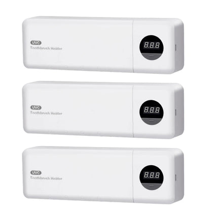 UV Toothbrush Holder Rechargeable Fast Drying Toothbrush Sterilizer With LED Display Wall-mounted Automatic Toothbrush Holders