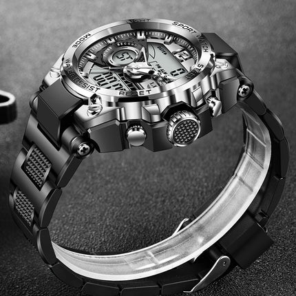 LIGE Men Military Watch Digital 50m Waterproof Wristwatch LED Quartz Clock Sport Watch Male Big Watches Men Relogios Masculino