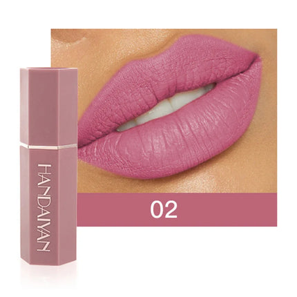 6 Pcs Matte Velvet Nude Lipstick Set Waterproof Long Lasting Red Brown Pigments Makeup For Sexy Lips Professional