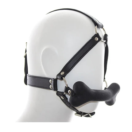 Leather Harness Head Bondage Belt Mouth Gag Balls Adult Games Slave BDSM Restraints Sex Tools For Couples women Erotic Toys