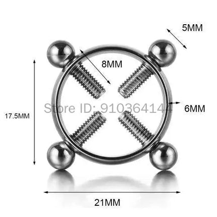 Nipple Clamp Ring Erotic Accessorie Nipple Clamps Sex Toys For Women Stainless Steel Breast Stimulator Shield Body Piercing Shop
