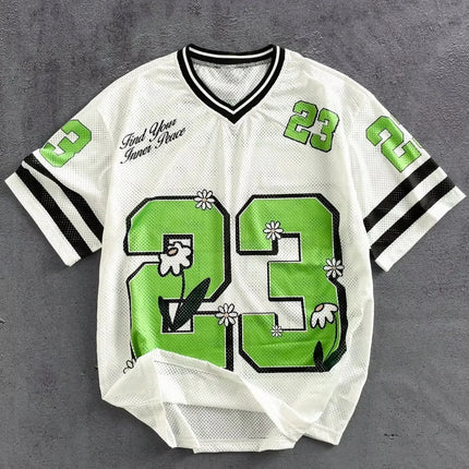 2026 Men Summer American Streetwear Mesh Jersey 3d T-Shirt Digital Printed Hip Hop Basketball Sportswear Fashionable Beach Wear