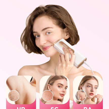 IPL Laser Hair Removal Device Ice-Cooling 3 in 1 Painless 16J Photoepilator Permanent Whole Body Home Treament For Men and Women