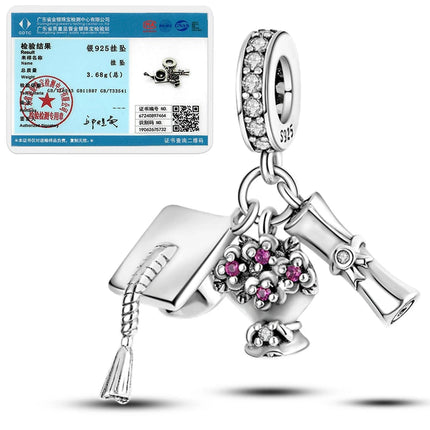 New 925 Sterling Silver Charms Beads Sunflower Flower Daisy Original Charm Pendant Fit Charm Bracelets DIY Jewelry Birthday Gift