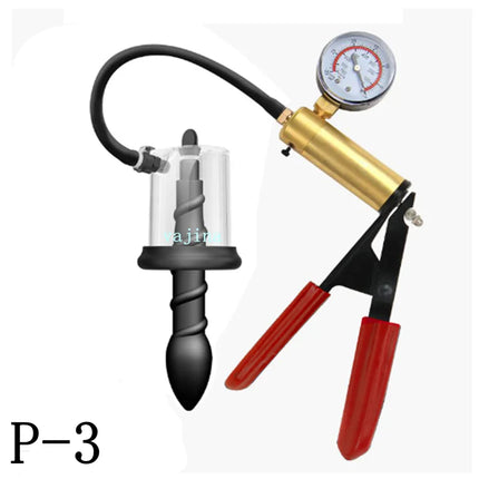 Manual Vacuum Anal Pump Rosebud Pump Sex Toys for Men Women Anal Pump Anus Dilator Prostate Stimulator Butt Plug Anal Plug Set