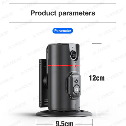 AXNEN P02 360 Rotation Follow-up Gimbal Stabilizer Monopod Desktop Tracking Gimbal with Remote for Phone Live Photography