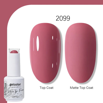 Arte Clavo TPO FREE HEMA FREE Gel Nail Polish UV Multi Use Semi Permanent Soak Off Autumn Winter Nail Art Hybrid Varnish 15ml