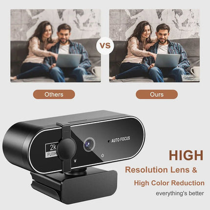 4K USB Web Camera With Microphone 2K Camera PC Computer Laptop Live Streaming for Computer PC Real-time Video Conference