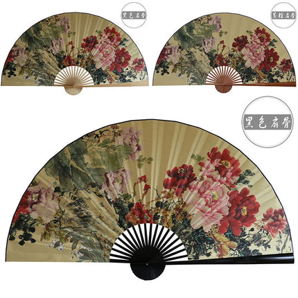 50x88cm Large  Painting Paper Fan Wall Hanging Decorative Folding Fan Office Hall Home Living Room Decorative Fan Ventilador