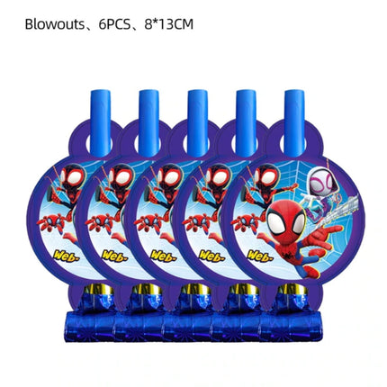 Spidey And His Amazing Friends Happy Birthday Party Decorations SpiderMan Theme Balloons Supplies Tablecloth Tableware Kids Gift
