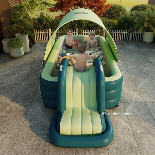 Summer Outdoor Inflatable Toys Pool Household Fully Covered Sunshade Swimming Pool Family Interactive Inflatable Toys Model