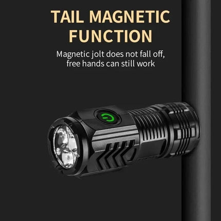 Ultra-bright  Rechargeable LED Pen Clip Mini Flashlight Handheld Torch Portable Waterproof Lamp for Nigh Work Emergency Camping