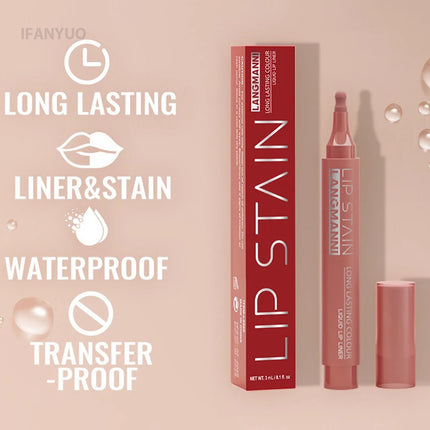 Gourd Nib Liquid Lipliner Pen Matte Waterproof Plumping Stain Quick-dry Lipstick Natural Lip Liner Marker Outline Contour Makeup