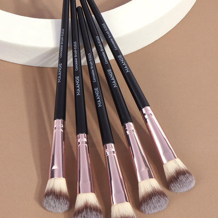 MAANGE 5Pcs Flawless Facial Makeup Brushes Soft Bristle Make-up Details Brushes for Concealer Cosmetics Makeup Tool for Beauty