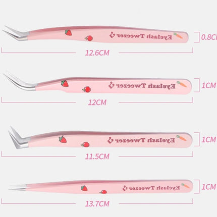 Eyelashes Tweezers Stainless Steel For Lashes Extension Supplies Makeup Tools Nail Art Accessories Rhinestone Picker Tools