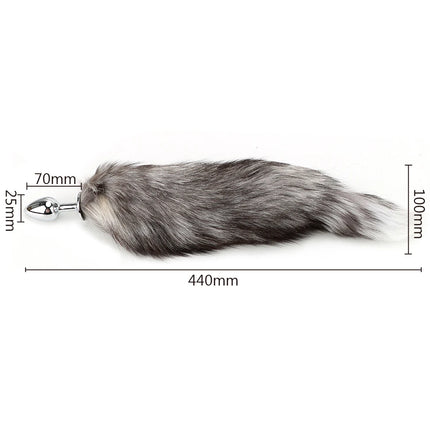 25mm Sexy Fox Tail Hairy Anal Plug For Women Men Butt Dilator Couple Tools Sex Toys Adult Games Erotic Products Bondage Set Shop