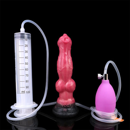 LEZEE Inflatable Dildo Soft Silicone Dog Dildos Squirting Penis Soft Buttplug Penetration Anal Plug Sex Toys For Women