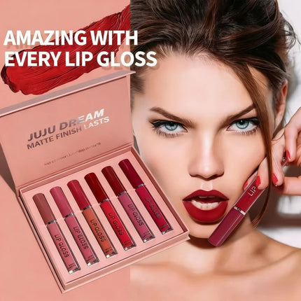 Matte Liquid Lipstick Set Waterproof Long Lasting  Smudge Proof Lip Gloss Easy to Apply Non Transfer Holiday Gift