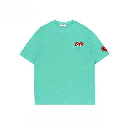 High Quality Trend Luxury Short-sleeved T-shirt Men's Comfort 2025 Summer Crew Neck Pullover Genderless Couple Top