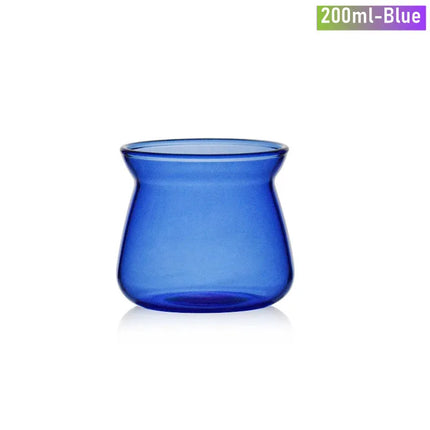 High Borosilicate Glass Coffee Carafe for Pour Over Coffee Maker 7oz/17oz Glass Coffee Pot Blue Amber Grey Clear Coffee Server