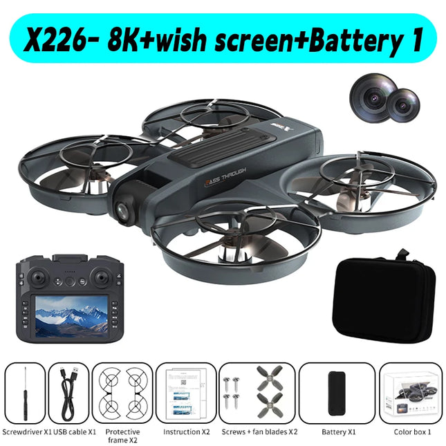 Lenovo Mini Drone X226/X226VR Drones 4K Professional Remote Control Helicopter Plane RC Dron Quadcopter Toys Gift for Kids