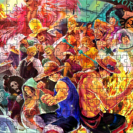 Jigsaw Puzzle One Piece Luffy 1000 Pieces Puzzle Game Assembling Puzzles for Adults Puzzle Toys Kids Children Home Games Toys