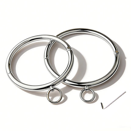 Stainless Steel Collar Neck Ring Slave BDSM Metal Collar Slave Bondage Positioning Bandage Fetish Adult Games Sex Toys For Woman