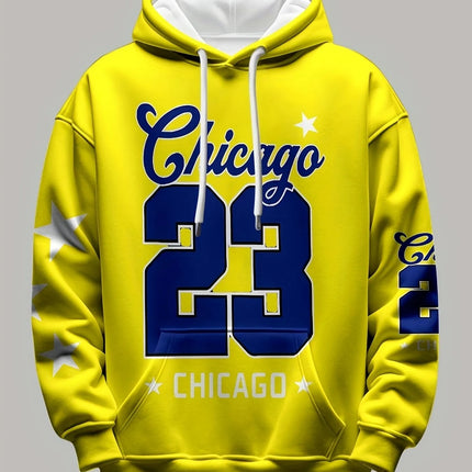 European and American new men's autumn training letter print soft and comfortable hooded sweatshirt outdoor sports top